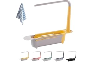 Updated Telescopic Sink Storage Rack, Adjustable Kitchen Sink Organizer Rack, 2026 New Telescopic Sink Storage Rack Adjustabl