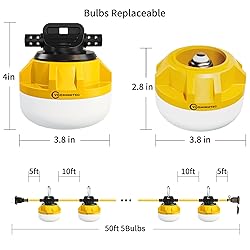 voominhtec 50FT Construction String Lights 50W