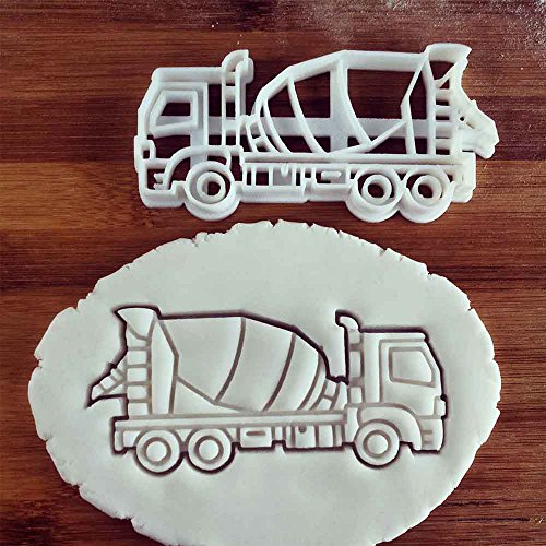 Cement Mixer cookie cutter, 1 pc, Ideal for young truck enthusiasts or