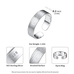 Personalized 5mm 925 Sterling Silver Ring