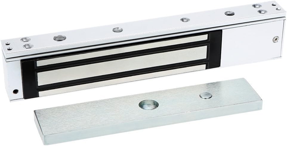 YANGHX 600lbs Electromagnetic Lock Holding Force for Access Control Single Door 12V (600), Silver