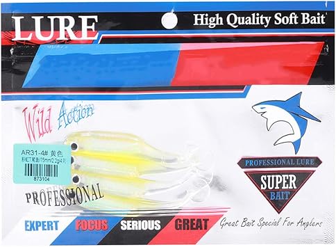 Amazon スクールシーズン 特別プロモーション 人工釣り餌 2g防錆70mm Trp耐久性のある海釣り餌 夜釣り用海釣り大魚野生釣り 4 Yellow Pbzydu フィッシュフォーミュラー