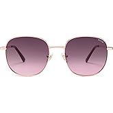 SOJOS Classic Trendy Square Sunglasses for Women Men Cute Big Frame Gold Shades SJ1137