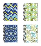 Spiral Bound Thick Notebook Set (4 Notepads Total) 5.5