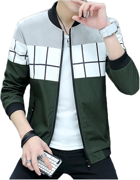 Amazon Happyjp メンズ ブルゾン Ma 1 ジャケット 切替 ジャンパー Ma 1 薄手 アウター ワイン コート ジャケット 通販