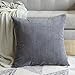 MIULEE Corduroy Soft Soild Decorative Square Throw Pillow Covers Cushion Cases Pillowcases for Couch Sofa Bedroom Car 24 x 24 Inch 60 x 60 cm