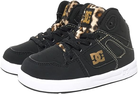 Amazon ディーシーシュー スニーカー キッズ 男の子 ブランド ブラック 13cm ロゴ ハイカット B系 ストリート系 ファッション Kdcft022 ベビーシューズ
