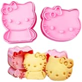 Biscuit Cutter Animal Cookie Cutters Cookie Stamp for Baking Cookies | Small Cookie Cutters for Kids Fruit Cutter Shapes 2 Piece 3D Animal Embossing Cutters for Biscuit Cheese Baking