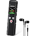 64GB Digital Voice Activated Recorder Recorder for Lectures Meetings -MECHEN Sound Audio Recorder Dictaphone Recording Device with Playback,MP3 Player,Password,Variable Speed.