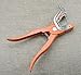 Livestock Ear Tag Pliers Applicator Universal for Livestock Cattle Cow Pig Goat Sheep Lamb Ear Tag Tool Animal Instruments Tool Universal Tagger Puncher Pliers Farm Supplies,Orange