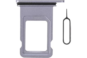 Risidamoy for iPhone 11 Purple SIM Card Slot Replacement Single SIM Version for iPhone11 Card Tray Holder Adapter with Waterproof Rubber Ring Repair Tool Fix Kit Needle Ejector for A2111 A2221 A2223