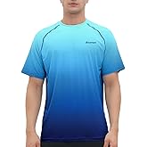 Riverruns Men's Swim Shirt Rash Guard Short Sleeve UPF 50+ UV Sun Protection Quick Dry Fishing Beach Water T-Shirt #1030