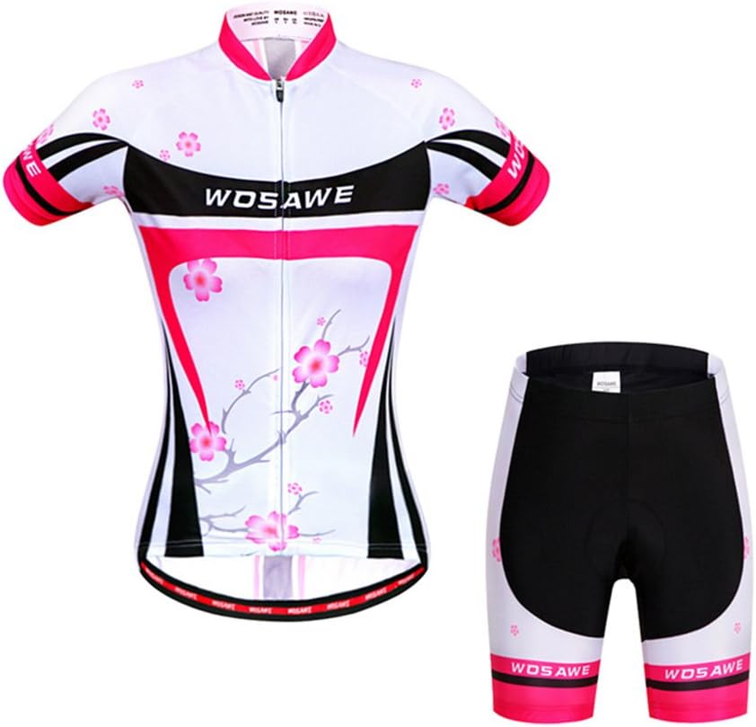 JS Women's MTB Riding Suit Short Sleeve Breathable Sets Cycling Bicycle Suits SW272 M