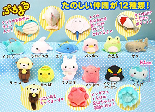 Amuse Puchimaru Aquarium 12 Set of Cell Phone Charm / Phone Strap / (12 Animals)