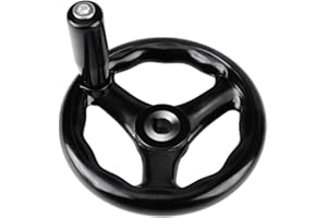 Velaurs Round with Screw Hole Round Hand Wheel, 1PC Plastic Hand Wheel, for Milling Machine Lathes