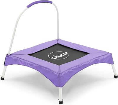 Plum Junior Bouncer My First Trampoline with Handle Purple Toddler Safe