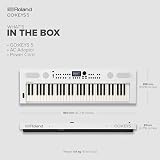 Roland GO:KEYS 5 61-Note Keyboard with ZEN-Core Over 1000 Sounds White view 6