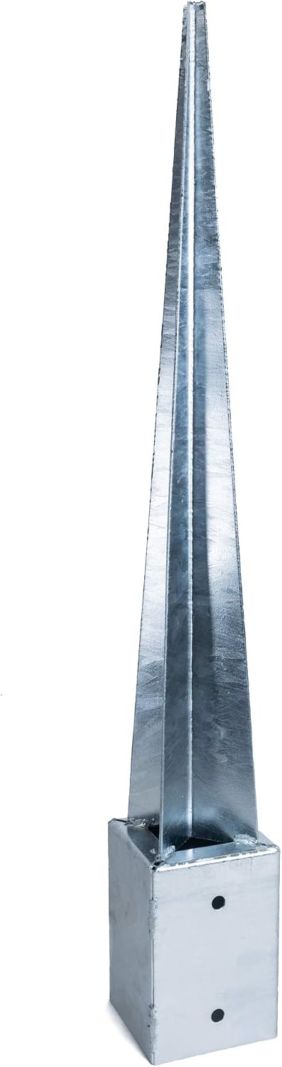 KOTARBAU® Ground Anchor, Post Spike, Galvanised Steel, 75 cm (29.5 inches), Silver, Ground Anchors Heavy Duty - Image 5