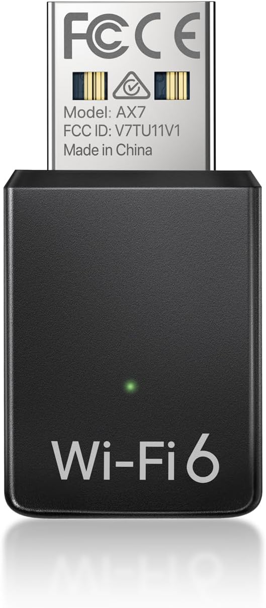 BrosTrend Wi-Fi 6 AX900 USB WiFi Dongle Dual Band 5GHz 600Mbps PC Laptop