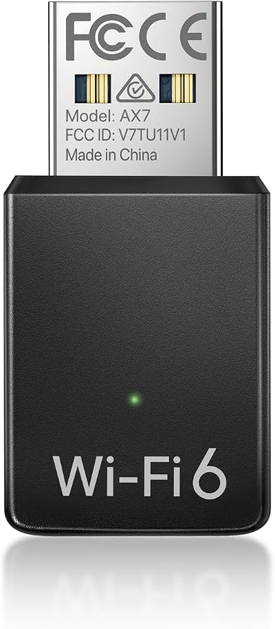 BrosTrend Wi-Fi 6 AX900 USB WiFi Dongle Dual Band 5GHz 600Mbps PC Laptop