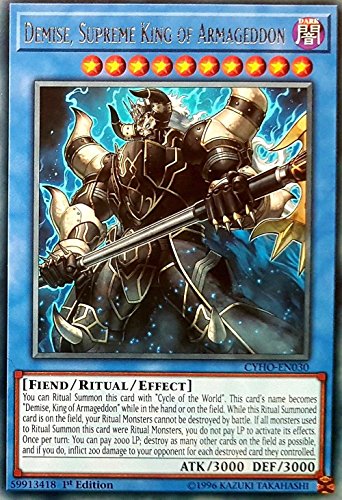 Yu-Gi-Oh! - Demise, Supreme King of Armageddon - CYHO-EN030 - Rare - 1st Edition - Cybernetic Horizon