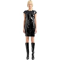 Armani Exchange Women's Sleeveless Ribbed Knit Mini Dress, Beat G. Logo Allover, X-Small at Amazon Women's Clothing store Armani Exchange Women's Sleeveless Ribbed Knit Mini Dress, Beat G. Logo Allover, X-Small at Amazon Women's Clothing store