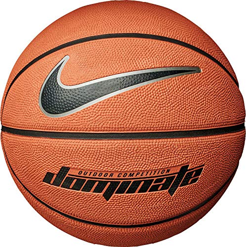 Nike Dominate 8P Basketball Amber/Black/Mtlc Pla 7