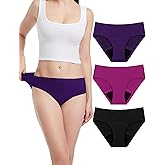 EcoPeriod Period Underwear for Women Heavy Flow, Leakproof Menstrual Underwear Seamless Period Panties, No Show Panty