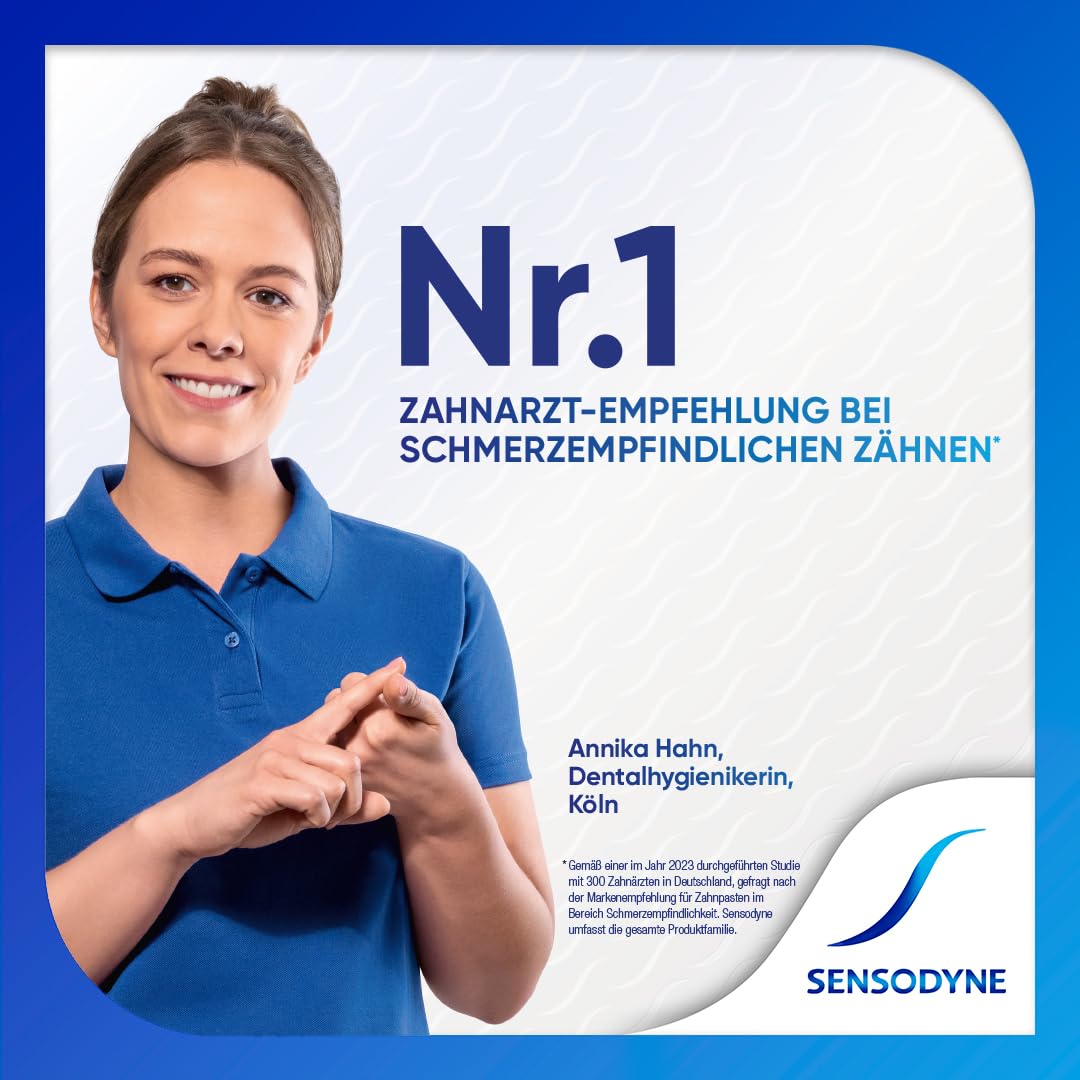 Sensodyne Sensitiv Extra Frisch Zahnpasta, 75ml, tägliche Zahncreme zum Schutz vor Karies, bei schmerzempfindlichen Zähnen 5