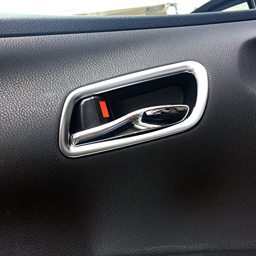 HIGH FLYING Door Inner Handles Bowl Decorative Sticker Trim 4PCS For Toyota Prius Prime 2016-2018