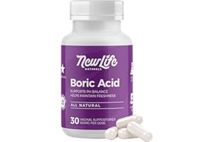 NewLife Naturals - Boric Acid Suppositories for Women pH Balance Pills - 600mg - Feminine Care - Vaginal Odor Itching Discharge BV | Made in USA | 30 Capsules