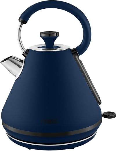 Tower Sera Pyramid Kettle 1.7L 3KW Smoked Black Midnight Blue T10079MNB