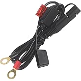 [ 1 PACK] Sae to O Ring Terminal Harness 2FT - Sae Eyelet Ring Terminal Cable 16awg Motorcycle Battery Trickle Charger Extens