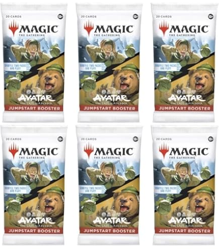 6 Packs Magic The Gathering Play Booster Pack Lot MTG Avatar The Last  Airbender : Amazon.com.br: Brinquedos e Jogos