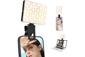 Sensyne Selfie Light, Rechargeable LED Fill Light Compatible with Cellphone, iPad, Laptop, Tablet for Selfies, TikTok, Live Streaming, Video Conference, Photography, Zoom Calls