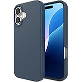 ZAGG Manhattan Snap for iPhone 16 Case - MagSafe Compatible, 13ft Drop Protection, Strengthened with Graphene, Soft-Touch Silicone, Slim & Lightweight Design, 96% Recycled Content, Navy Blue