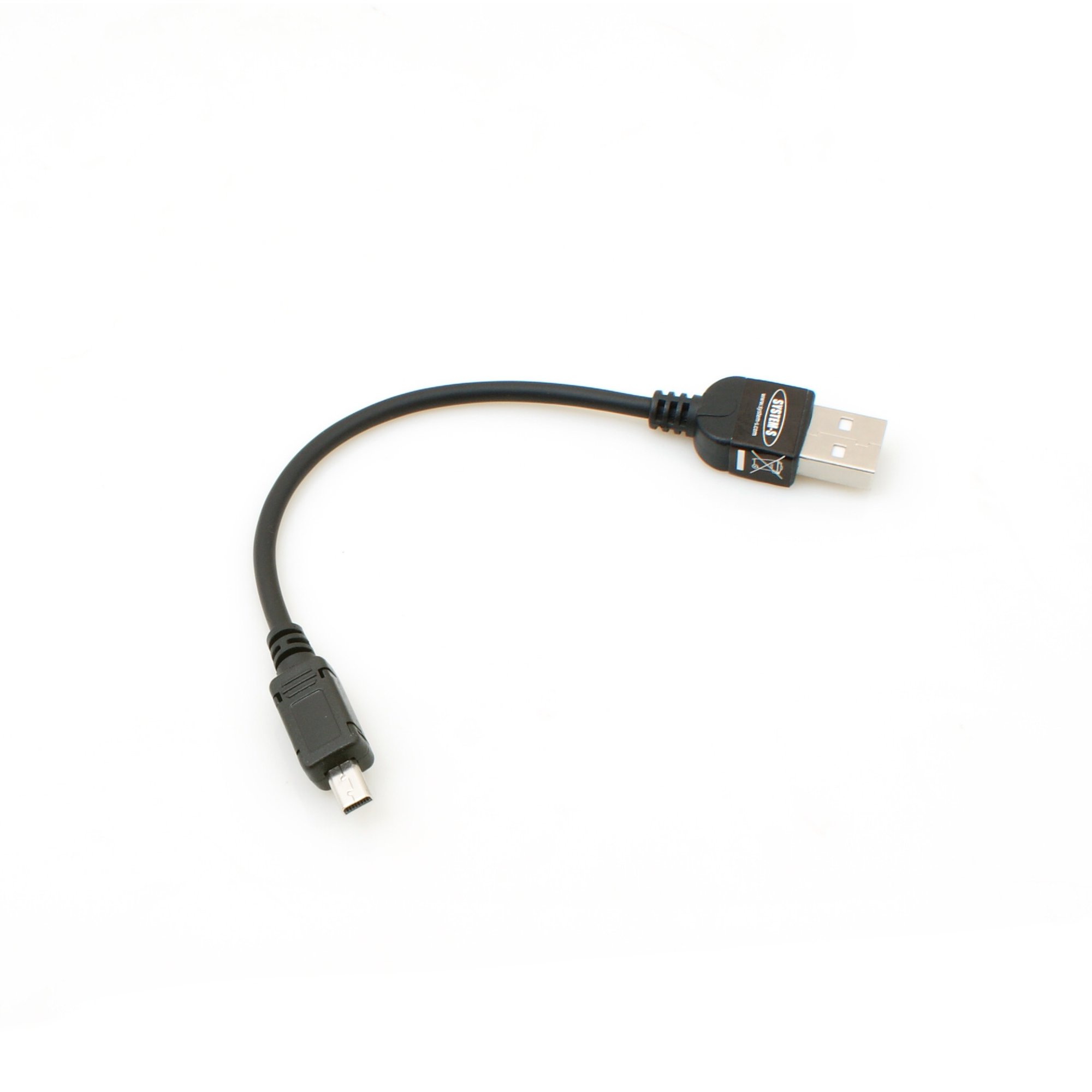 System-S USB 2.0 Cable for USB-A to USB Mini-B 8-Pin 10 cm