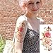 3D Temporary Tattoos for Women Flowers Large Lotus Rose Cherry Butterfly Waterproof Tattoo Sexy Fake Stickers Girls Lady Tattoo Body Art
