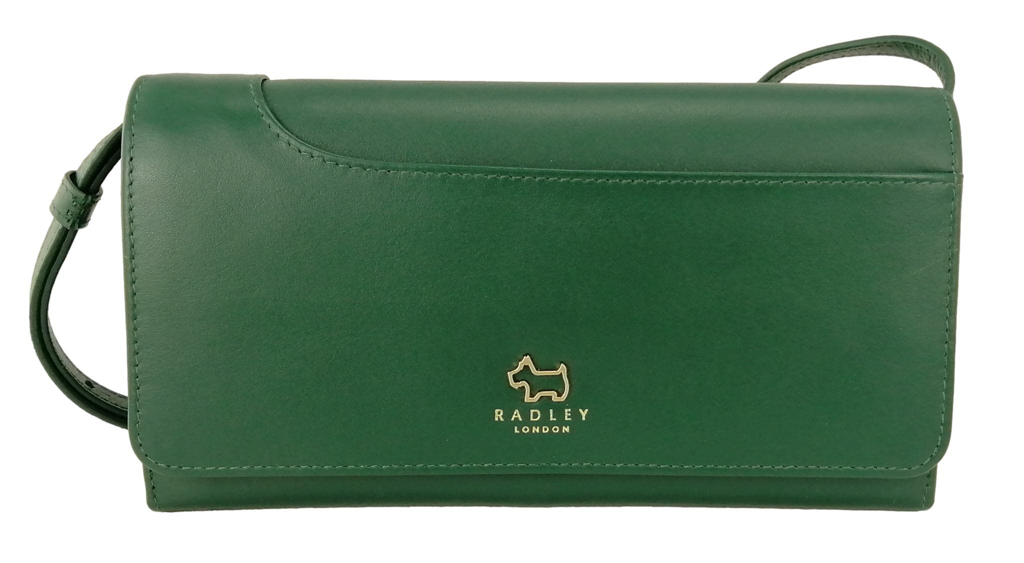Radley of London Pockets Leather Phone Cross Body Bag Purse Wallet in Green, L