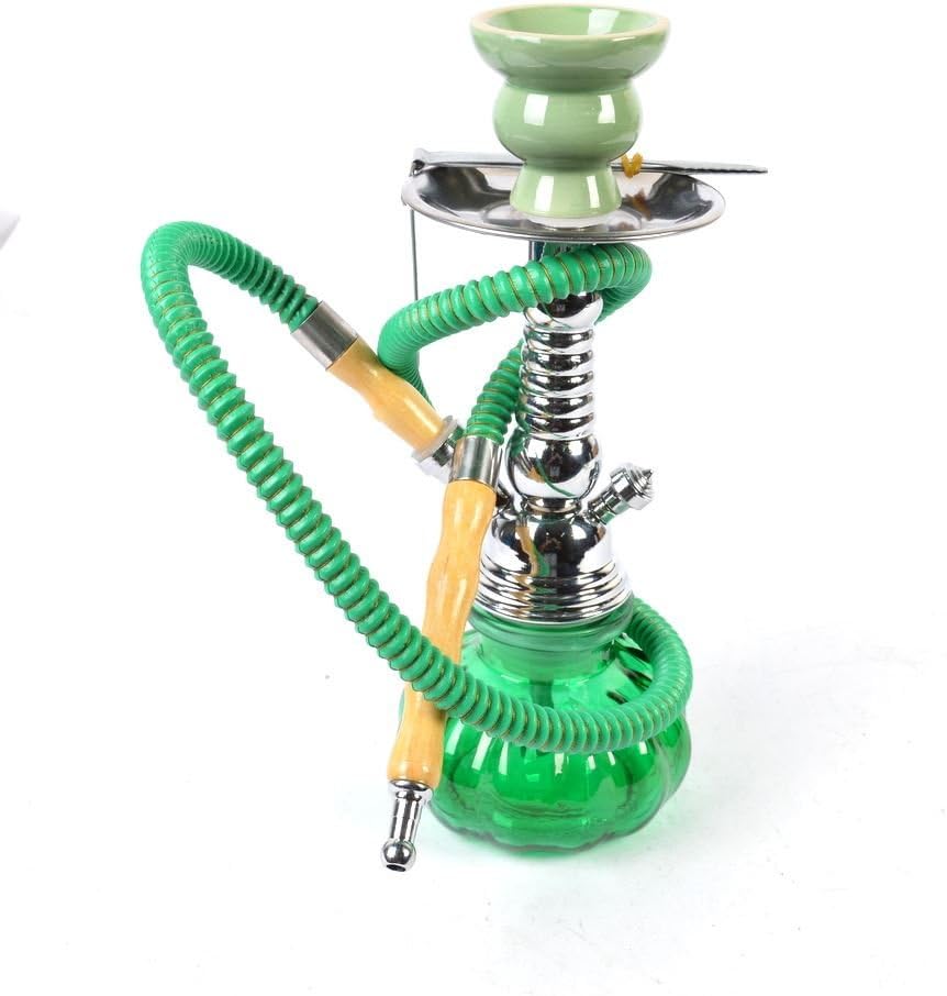Hookah Clown 11" Green Hookah Water Vase Shisha Smoking Hose Pipe ST025