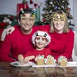 HzNzYHD 20Pcs Christmas Glasses Novelty Party Props for Kids & Adults view 6