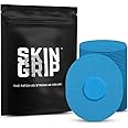 Skin Grip CGM Sensor Patches Compatible with Medtronic Guardian (20-Pack), Waterproof & Sweatproof for 10-14 Days, Pre-Cut Adhesive Tape, Continuous Glucose Monitor Patch, Blue