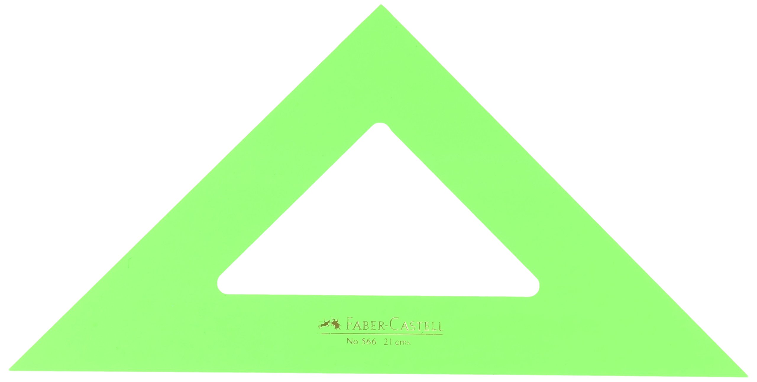 Faber-Castell 566-21cm Set-Square, Green