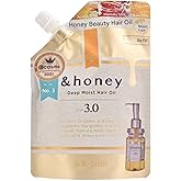&-Honey Deep Moist Hair Oil Step3.0 Refill 75ml - Hair Oil for Frizzy Hair with 3 Types of Honey - Eco-Friendly Pouch - Nourishing Moisture for Dry Hair - Ideal for Curly Hair - Honey Scent