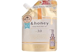GASHINA STORY &-Honey Deep Moist Hair Oil Step3.0 Refill 75ml - Hair Oil for Frizzy Hair with 3 Types of Honey - Eco-Friendly Pouch - Nourishing Moisture for Dry Hair - Ideal for Curly Hair - Honey Scent
