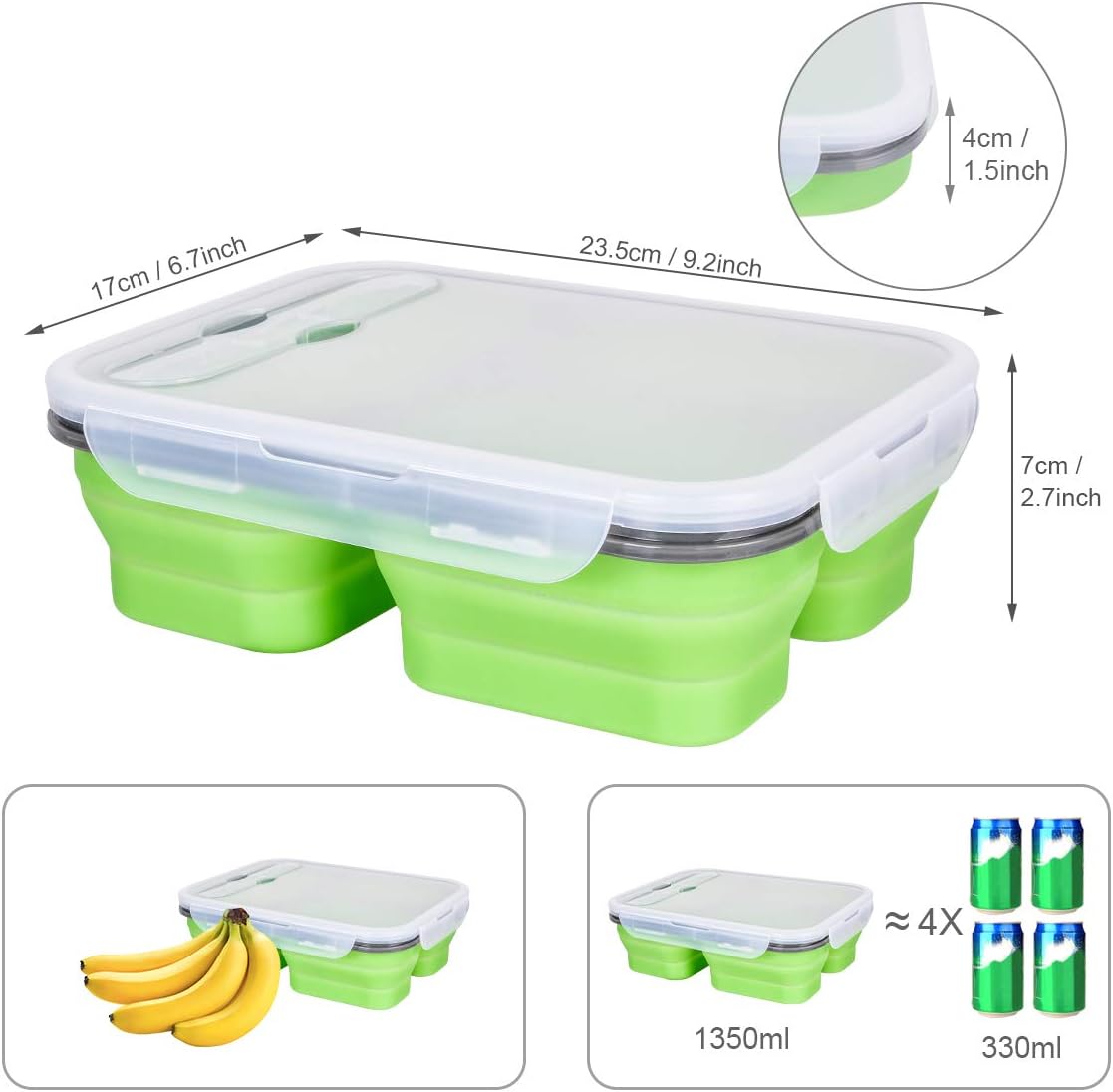 Almacenamiento de alimentos Hivexagon Contenedores de Almacenaje de