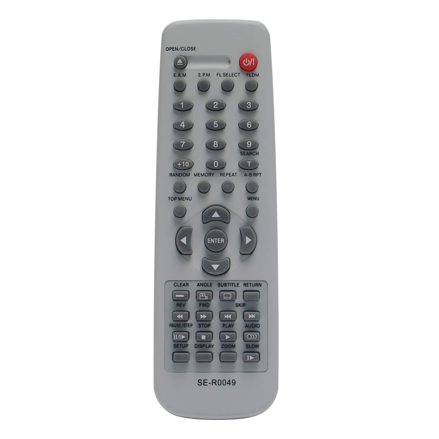 SE-R0049 Remote Control Replacement - VINABTY SE R0049 Remote Control for Toshiba SD-120E SD-220E SD-210E SD-210EB SD-330E SD-330ESB DVD Player SER0049 Remote Controller