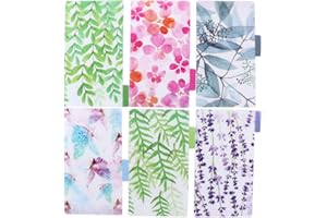 A5 A6 Spiral Binder Index Dividers 6-Piece Set PP Transparent Loose Leaf Notebook Accessory 6-Ring Organizer(A6)