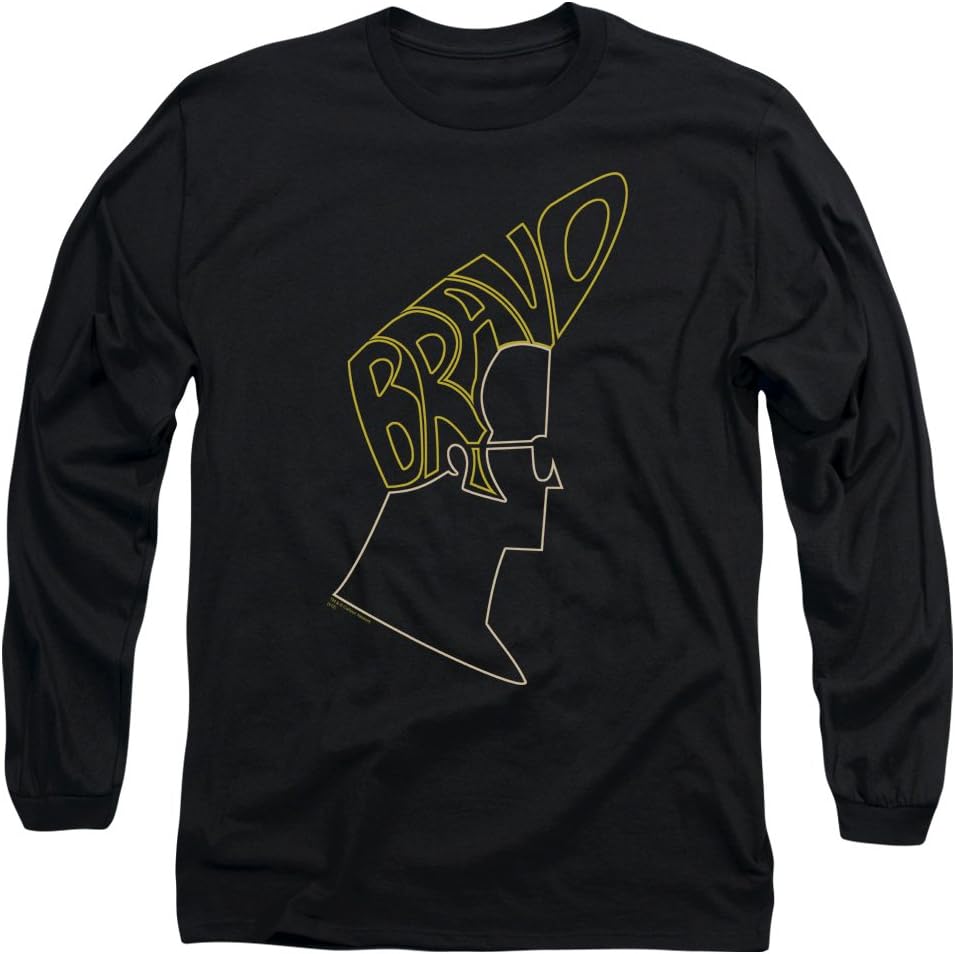 Johnny Bravo CN Cartoon TV Series Bravo Hair Adult Long Sleeve T-Shirt Tee