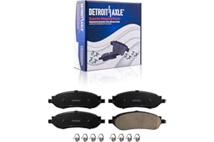 Detroit Axle - Rear Brake Pads for 2005 2006 2007 Ford F-250 Super Duty F-350 Super Duty Ceramic Brakes Pads Replacement